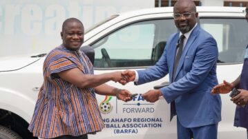 GFA hands over Nissan Navara Pickups from FIFA Forward Program to Regional Football Associations