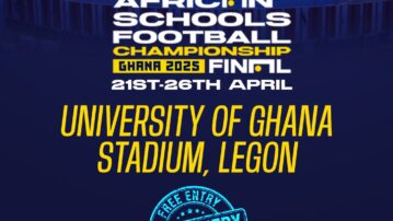Free entry for CAF African Schools Football Championship in Accra