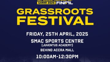 CAF African Schools Football Championship: Kwadwo Asamoah’s SMAC Sports Center to host Grassroots Festival for U12s on Friday, April 25