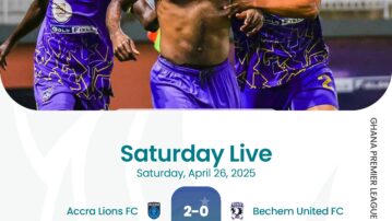 Premier League: Accra Lions beat Bechem United to boost survival hopes; Medeama thrash Young Apostles