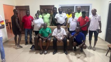 Ghana U19 Technical Team in Dambai for Talent Hunt