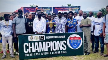 OBUASI EAST COLTS LEAGUE: St. Anovers, Watreso Power FC and Nacoro SC Crowned Champions