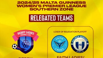 Berry Ladies relegated; fate of Halifax Queens and Faith Ladies to be decided