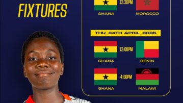 U-15 Girls fixtures and kick-off times for CAF African Schools Football Championship