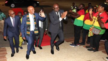 CAF President Dr. Patrice Motsepe arrives in Accra for key meetings and African Schools Football Championship final