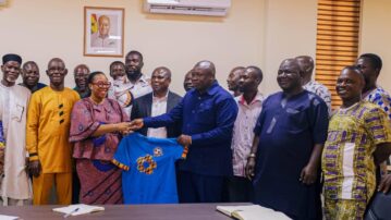 Greater Accra RFA Pays Courtesy Call On Regional Minister