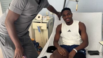 Black Stars coach Otto Addo visits injured Ernest Nuamah
