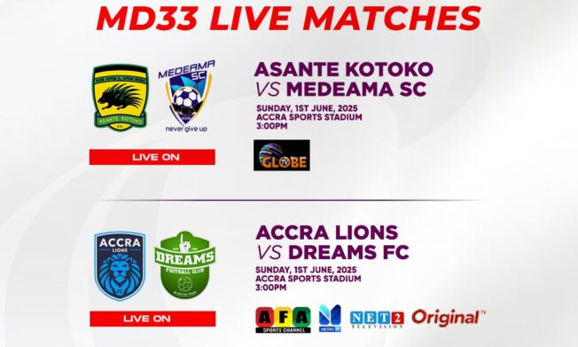 TV schedule for Premier League Matchday 33 announced