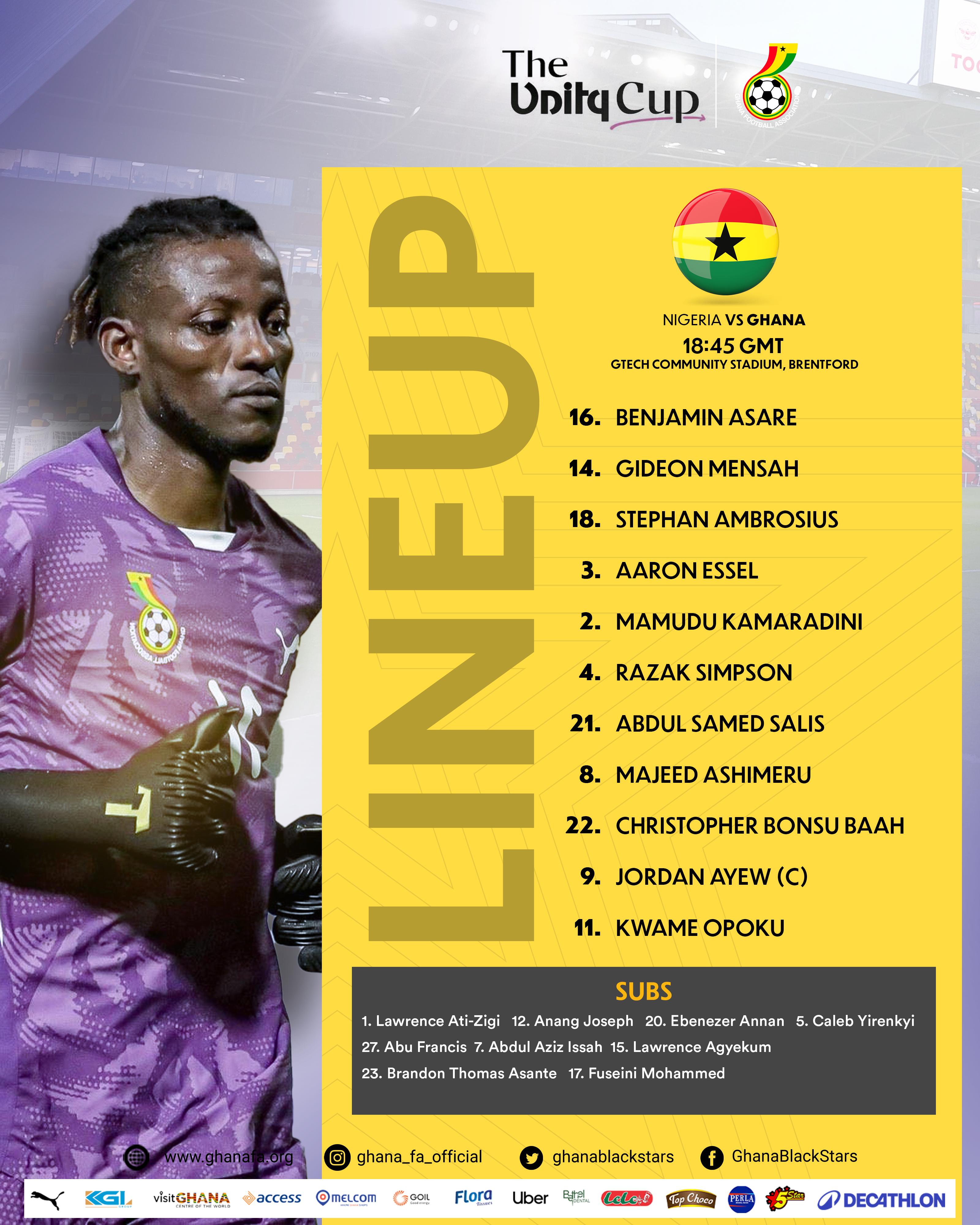 Otto Addo names two debutants in starting lineup for Nigeria clash