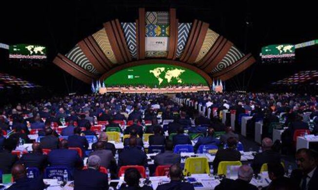 FIFA observes minute of silence for Wilberforce Mfum and Nana Pooley at 75th Congress in Paraguay