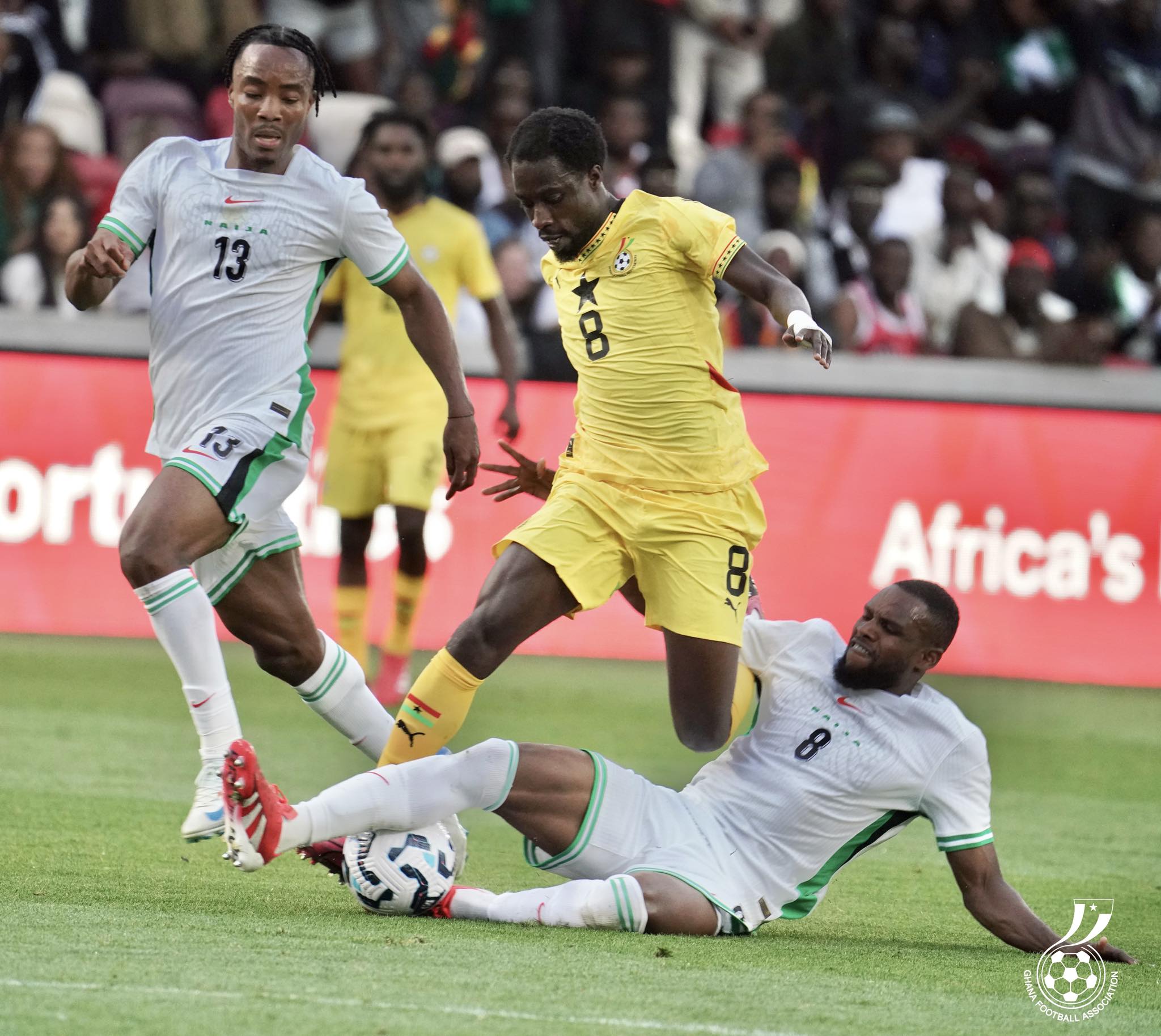 Ghana put up impressive second-half performance but fall to Nigeria