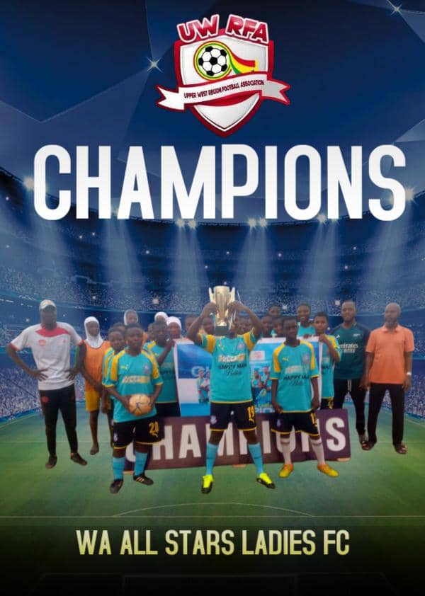 Wa All Stars Ladies FC Crowned Champions of 2024/25 UWRFA Women’s Division One League