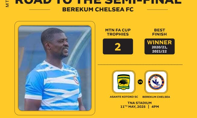 MTN FA Cup: Profile of Berekum Chelsea coach Samuel Boadu