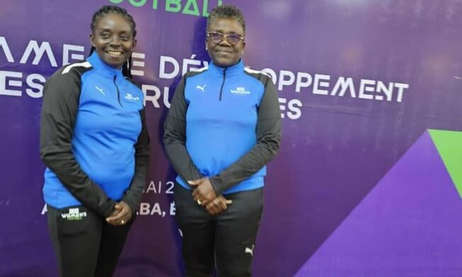 Mercy Tagoe-Quarcoo and Joyce Boatey-Agyei attend CAF Women Instructors Development Workshop in Ethiopia