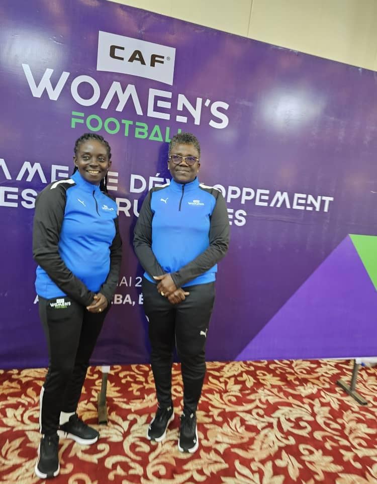 Mercy Tagoe-Quarcoo and Joyce Boatey-Agyei attend CAF Women Instructors Development Workshop in Ethiopia