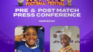 Meet Nana Ama Amponsah and Michelle Anyankwabea Ampofo, your young hosts for Women's Football Festival