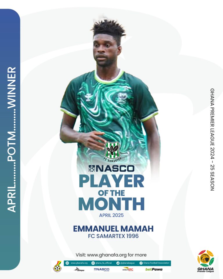 Emmanuel Mamah wins NASCO player of the month for April