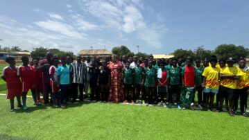 Deputy Works and Housing Minister Hon. Gizella Tetteh welcomes Women’s Zonal championship teams to Senya