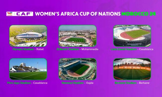 CAF and Morocco LOC announce Match Venues for TotalEnergies CAF Women’s Africa Cup of Nations, Morocco 2024