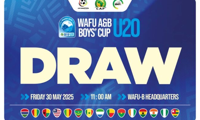 Draw for Inaugural WAFU A&B U-20 Cup Ghana 2025 Takes Place in Abidjan