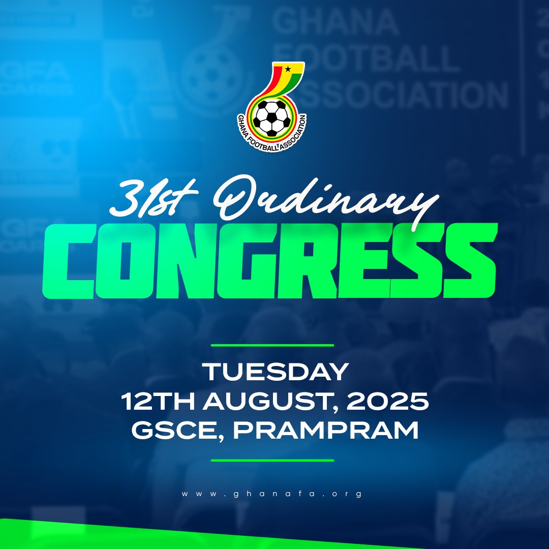 31st Ordinary session of Congress set for Prampram on August 12