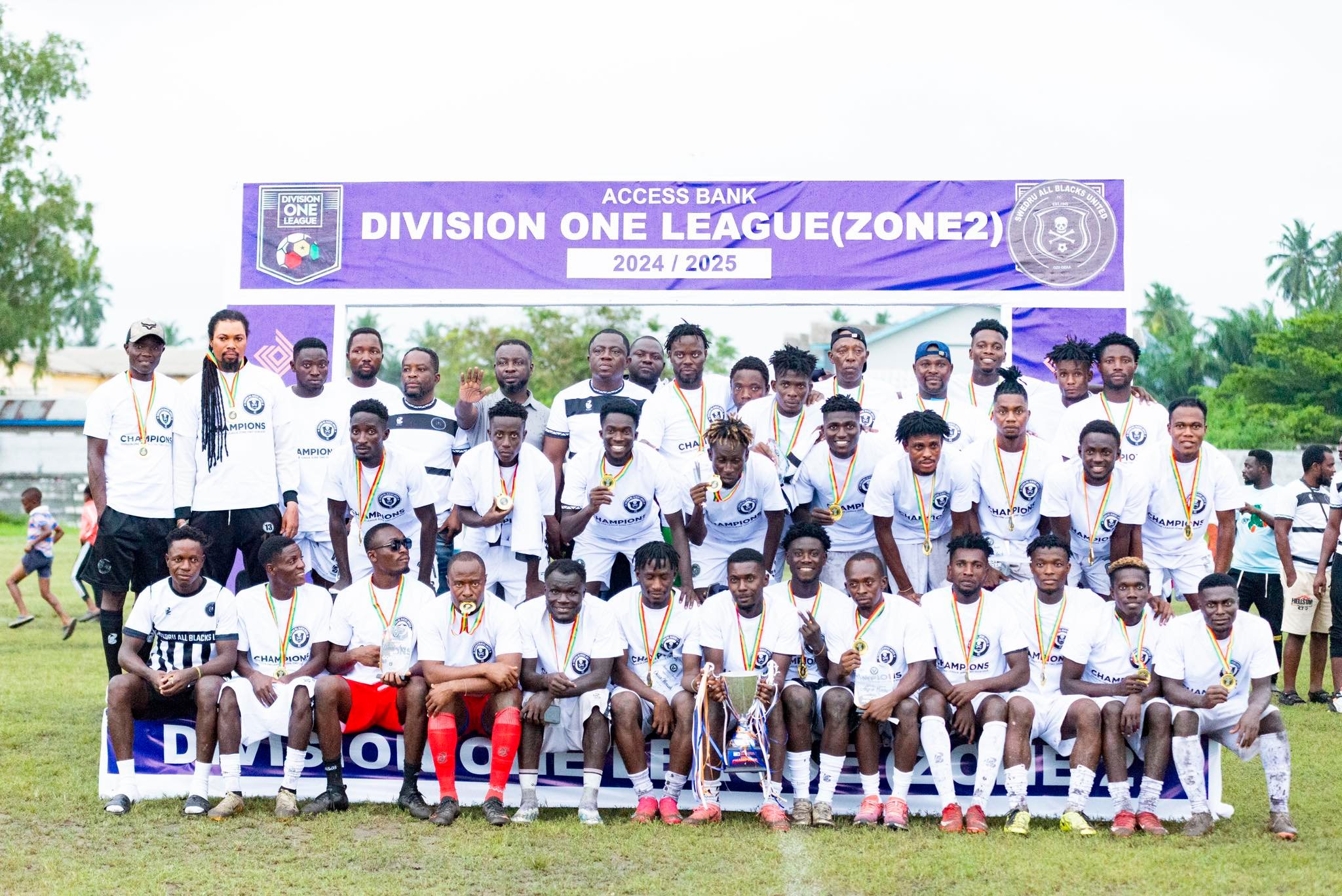 Swedru All Blacks crowned Access Bank Division One League Zone Two Champions