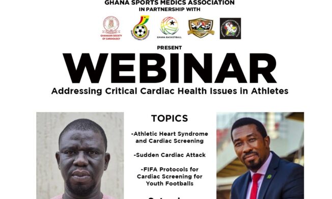 Ghana Football School and the Ghana society of Cardiology to host Webinar on Athletic Health and Medical Emergencies