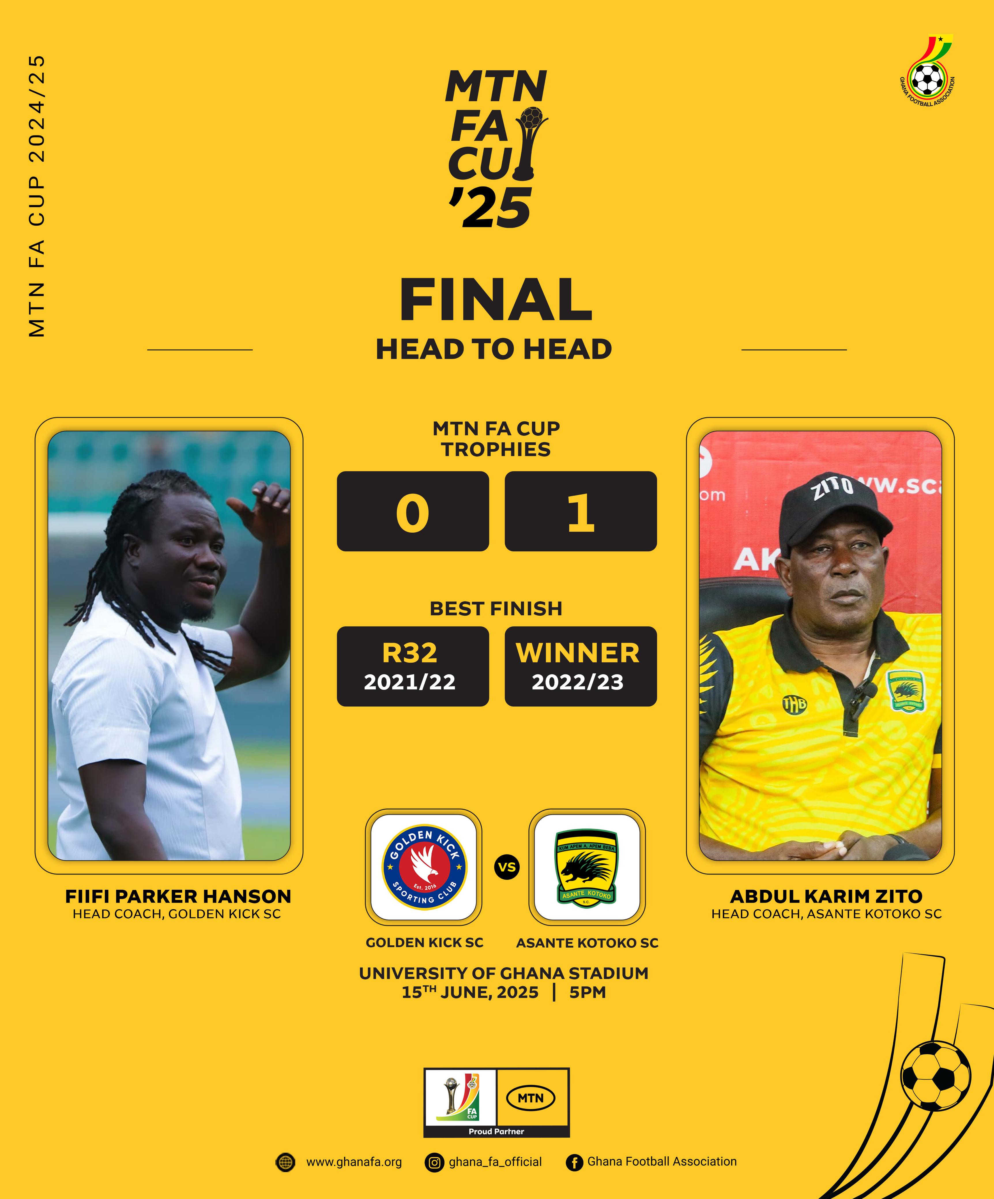 Imax Media to produce MTN FA Cup final between Golden Kick and Asante Kotoko