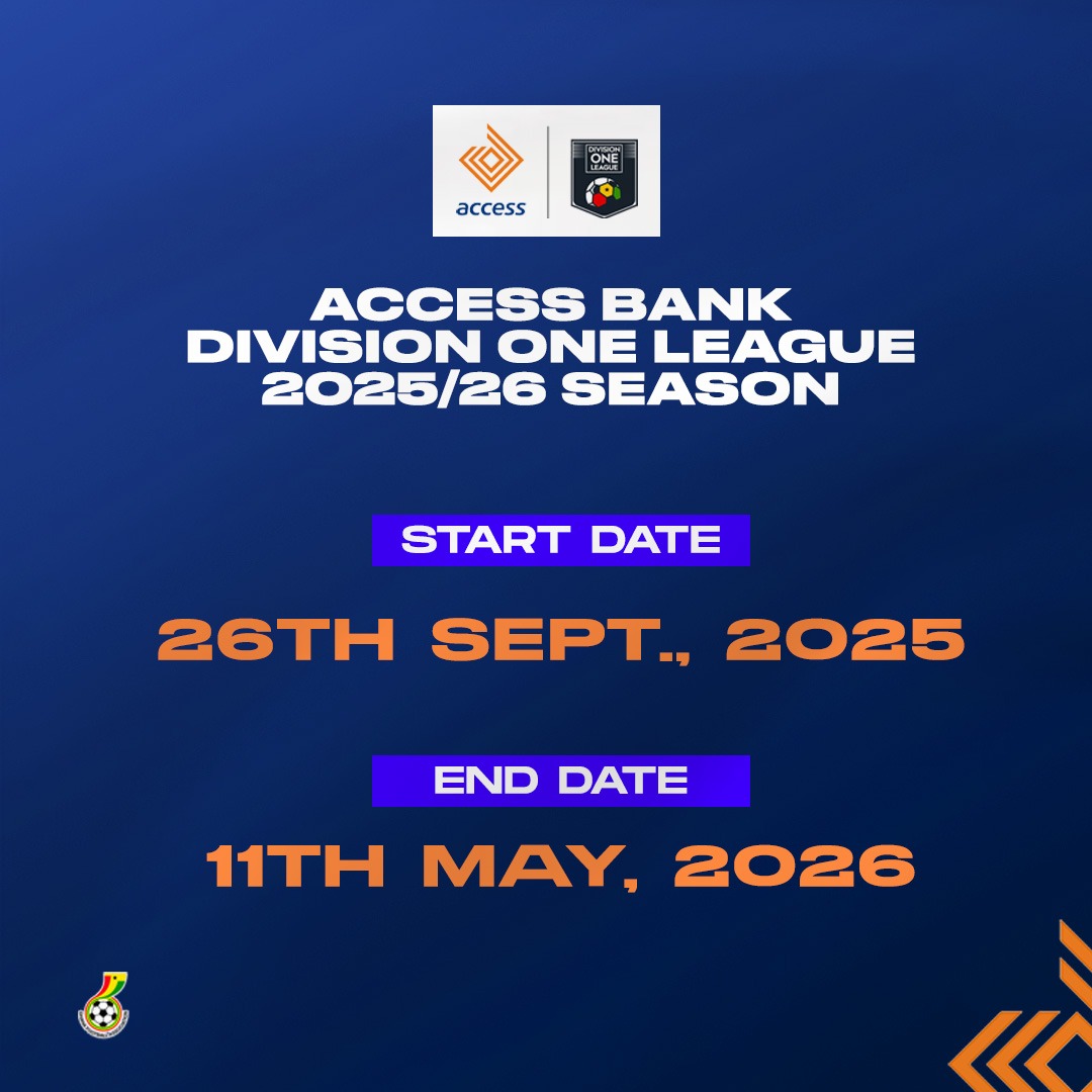 2025/26 Division One League to Kick Off on weekend of September 26
