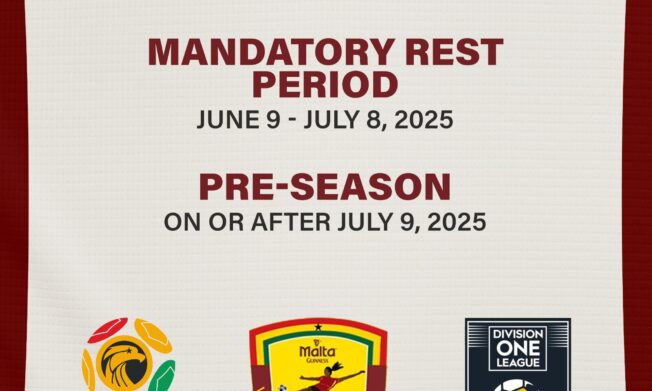 Elite clubs commence mandatory rest period, Pre-season commences from July 9