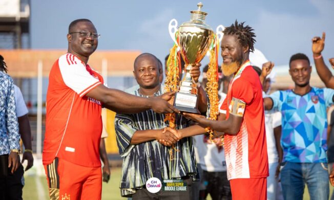 Berekum Arsenal FC Secure BARFA Super Middle League Crown and Division One Promotion