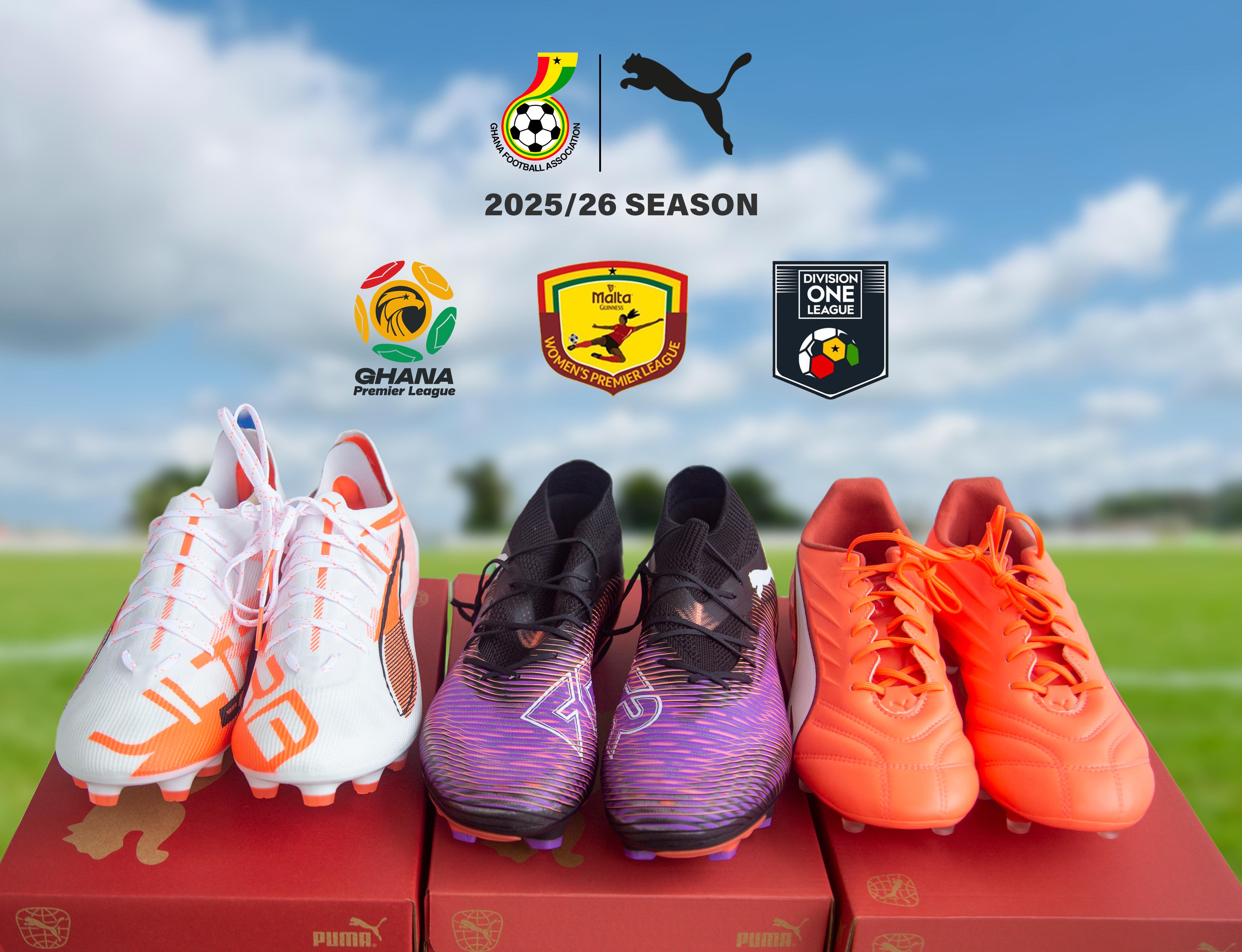 PUMA boots for 2025/26 Premier, Division One and Women’s Premier League clubs ready for collection