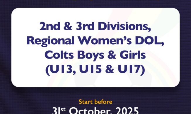 Football Association confirms October Start Date for Regional and District Leagues