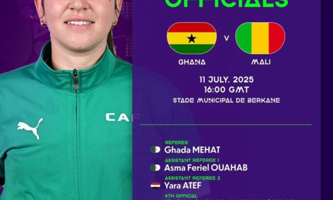 Match Officials announced for TotalEnergies WAFCON clash between Ghana and Mali