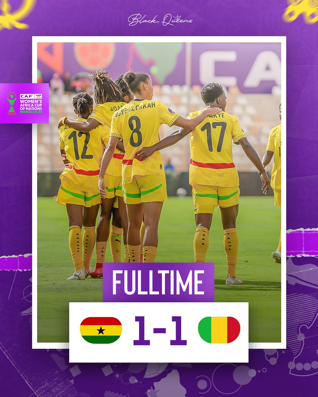 Ghana and Mali share spoils in second Group C game