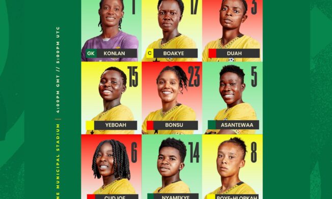 Stella Nyamekye makes first start, Josephine Bonsu keeps place in starting lineup for Algeria