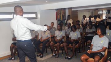 Sports and Recreation Minister Kofi Adams rallies Black Queens ahead of WAFCON semifinal