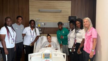 Black Queens visit South Africa’s Gabriela Salgado in hospital after WAFCON injury
