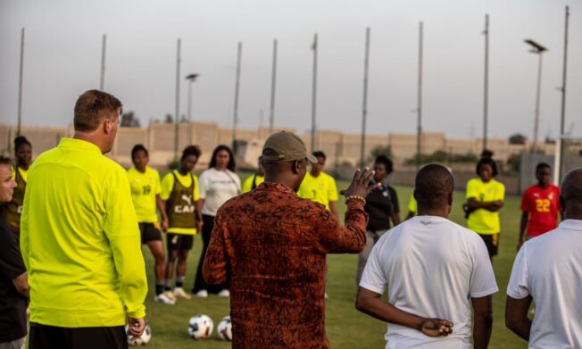 Sports and Recreation Minister Kofi Adams visits Black Queens ahead of WAFCON third-place clash