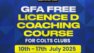 Free License D Coaching Course for Colts clubs To Kick Off On July 10 in the Eastern Region