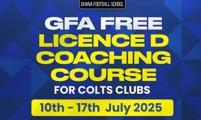 Free License D Coaching Course for Colts clubs To Kick Off On July 10 in the Eastern Region