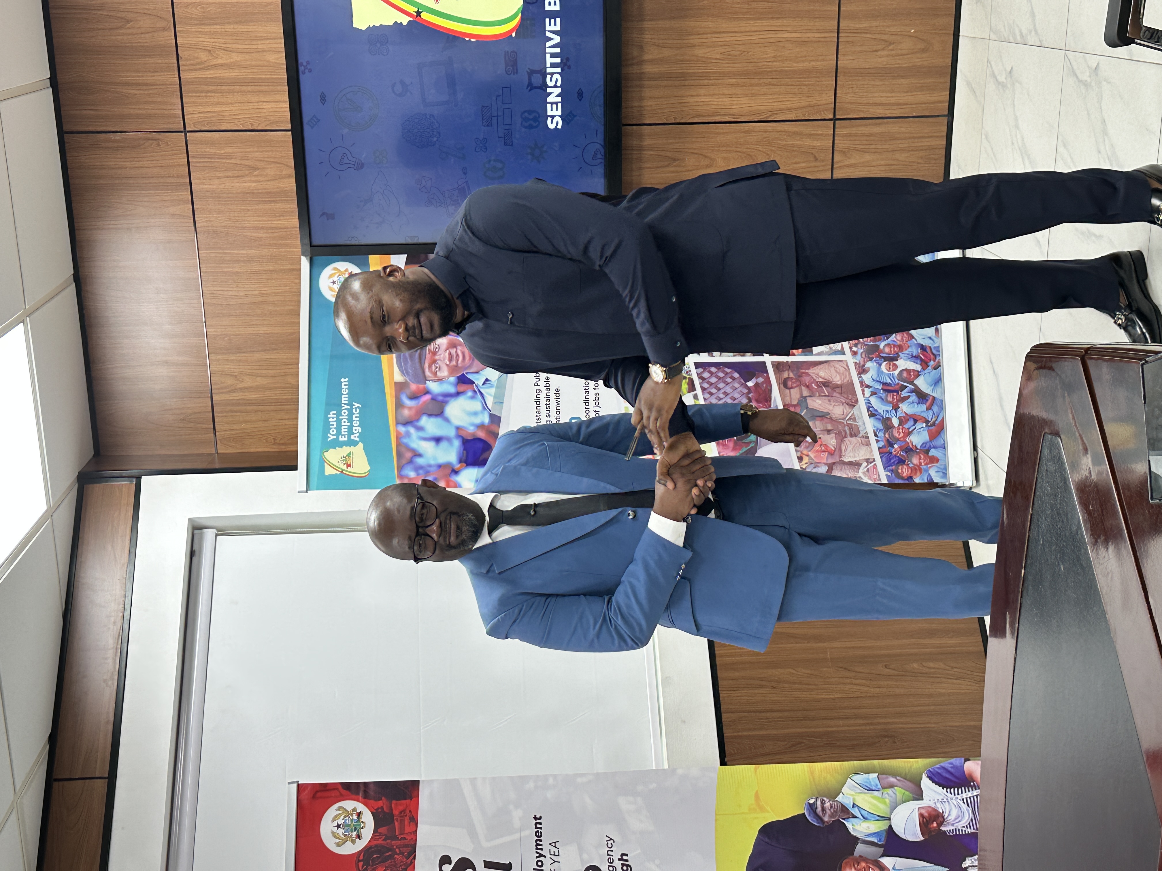 President Kurt E.S Okraku leads delegation to YEA for strategic Youth Development Partnership