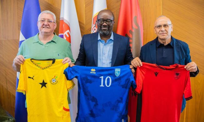 President Simeon-Okraku Engages Albania and Kosovo Counterparts on Strategic Football Partnerships