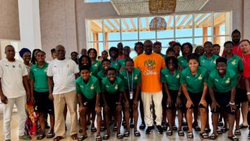 President Simeon-Okraku motivates Black Queens ahead of TotalEnergies Women’s Africa Cup of Nations opener against South Africa