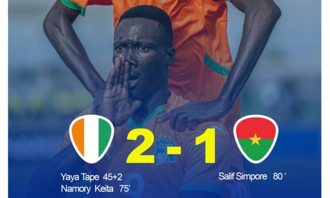 WAFU B U20 BOYS CUP 2025: Ivory Coast Begin Title Defence with Win Over Burkina Faso in WAFU U20 Championship