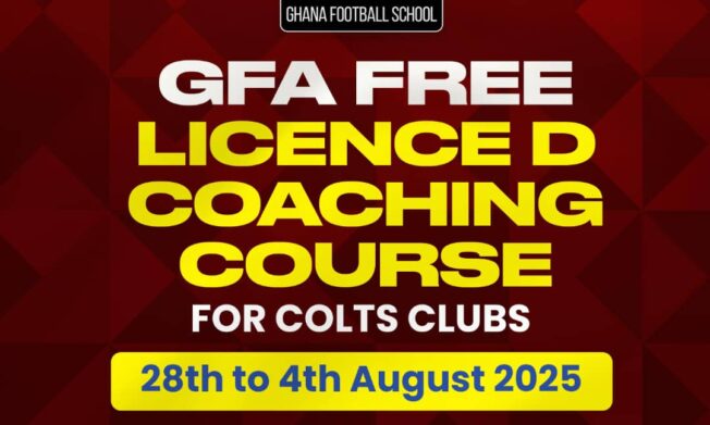 Greater Accra Region Gears Up for 2025 edition of Free License D Coaching Course for Colts Coaches