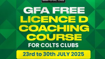 Free Licence D Coaching Course for Colts Coaches set for July 23-30 in the Northern Region