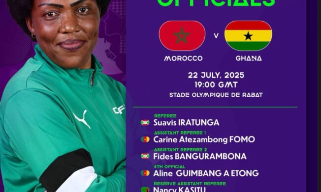 Suavis Iratunga to officiate crucial WAFCON clash between Morocco and Ghana  
