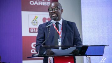 President Kurt E.S. Okraku updates Congress on upgrades at Ghanaman Soccer Centre of Excellence