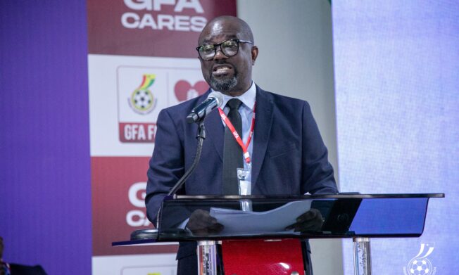 President Kurt E.S. Okraku updates Congress on upgrades at Ghanaman Soccer Centre of Excellence
